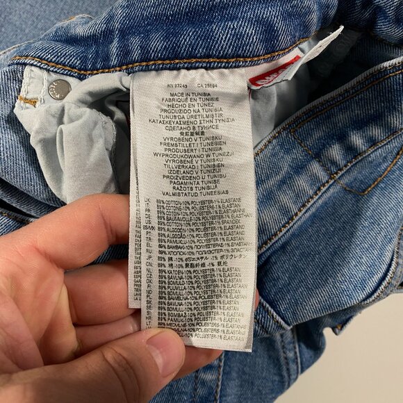 Diesel Industries 2005 5-Pocket Embossed Logo Slim Fit Tapered Jeans mens 29x28 - Picture 7 of 14